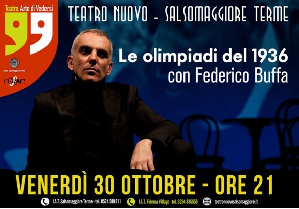 Teatro Nuovo Salsomaggiore: Locandina. Federico Buffa, con uno spettacolo al teatro di Salsomaggiore